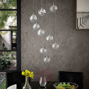 Lucande Lucande Hayley lampa wisząca LED 9-punktowa, chrom - Lampy sufitowe - miniaturka - grafika 5