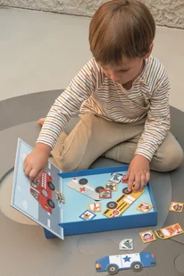 Apli Kids Magnetyczna układanka Apli Kids - Pojazdy - Układanki dla dzieci - miniaturka - grafika 3