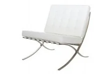 D2.DESIGN Fotel BA1 biała eko skóra 99148 - Fotele D2.DESIGN Fotel BA1 biała eko skóra 99148 - Fotele - miniaturka - grafika 1