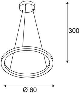 Spotline SLV ONE 60 PD DALI UP/DOWN wewnętrzna lampa wisząca LED biała przełącznik CCT 3000/4000 K 1004762) SLV 1004762 - Lampy sufitowe - miniaturka - grafika 7