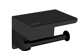 Deante ADR_N221 ROUND UCHWYT NA PAPIER Z PÓŁKĄ SCIENNY NERO - Akcesoria do armatury i ceramiki - miniaturka - grafika 3