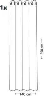 Amelia Home Zasłona Oxford 140x250 /AH/OX/P/RE/1425 - Zasłony - miniaturka - grafika 43