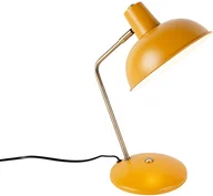 Lampy stojące - QAZQA Lampa stołowa retro żółta brąz - Milou - miniaturka - grafika 1
