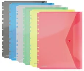 Teczki i skoroszyty - Donau Teczka kopertowa zatrzask, PP, A4, z europerforacją, czerwona 8540001PL-04 - miniaturka - grafika 1