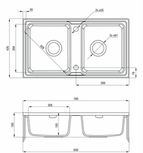 Deante Zorba ZQZ 7203 - Zlewozmywaki - miniaturka - grafika 3