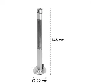 Blumfeldt Blumfeldt Heat Guru Plus grzejnik na podczerwień promiennik podczerwieni 2000 W 3 stopnie grzania pilot, srebrny HHG6-HeatGuruPlus-S - Ogrzewanie przenośne - miniaturka - grafika 10