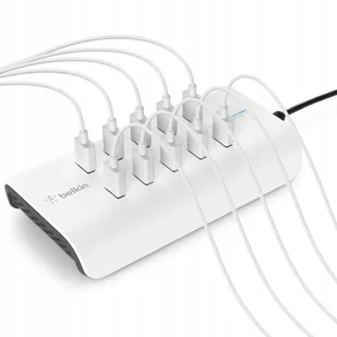 Belkin Rockstar 10-portowa ładowarka USB-A (10 x 2,4 A szybkie ładowanie), biała B2B139vf - Huby USB - miniaturka - grafika 4