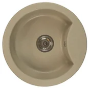 Zlewozmywaki - Brado Zlewozmywak granitowy MILA beżowy milabe - miniaturka - grafika 1