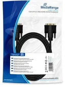 Kable - MediaRange Kabel DVI MediaRange MRCS129 DVI/DVI, 2m, czarny MRCS129 - miniaturka - grafika 1