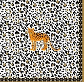 Folia, papier śniadaniowy, serwetki - Nuova R2S Easy life SERWETKI PAPIEROWE Savana (z gepardem) - miniaturka - grafika 1