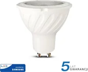 Żarówki LED - V-TAC SAMSUNG SAMSUNG Żarówka LED VT-277 SAMSUNG CHIP 7W GU10 4000K 480lm A+ 38st 166 166 - miniaturka - grafika 1