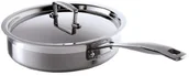 Patelnie - Le Creuset 96202124001000 3-Ply wiele warstw sautepfanne 24 cm, z pokrywką SSC510024 - miniaturka - grafika 1