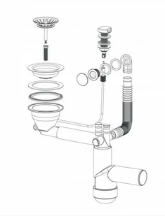 Deante Syfon Space Saver Lux ZXY 9915 - Syfony - miniaturka - grafika 3