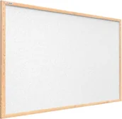 Tablice i flipcharty - Allboards Tablica korkowa biały kolor korka (rama drewniana) 90x60 cm TKWHITE96D - miniaturka - grafika 1