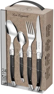 Amefa Lou Laguiole 24-częściowy komplet sztućców Tradition, antracytowy - Noże - miniaturka - grafika 2