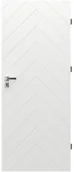 Drzwi wewnętrzne - Porta Skrzydło drzwiowe z podcięciem wentylacyjnym Trim J 90 Prawe Białe - miniaturka - grafika 1