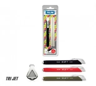 Milan gumka mechaniczna, trójkątna, Tri Jet, mix kolorów - Gumki biurowe - miniaturka - grafika 3