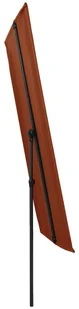 vidaXL Parasol ogrodowy na słupku aluminiowym, 180x130 cm, terakota vidaXL - Parasole ogrodowe - miniaturka - grafika 4