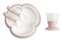 Baby Bjorn Zestaw do karmienia, Powder Pink - Zestawy naczyń dla dzieci - miniaturka - grafika 3
