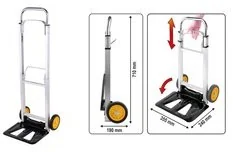 Vorel SKŁADANY WÓZEK MAGAZYNOWY 90 KG 78661 zakupy dla domu i biura 78661 - Wózki magazynowe - miniaturka - grafika 3
