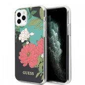 Etui i futerały do telefonów - Guess Flower Shiny Collection N1 Etui iPhone 11 Pro Black 10_17050 - miniaturka - grafika 1