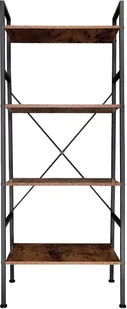 tectake Regał drabinkowy Newcastle - industrialny ciemny 404146 - Regały - miniaturka - grafika 2