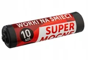 Worki na śmieci - Worki Na Śmieci 60L Czarne Bardzo Mocne 10szt W60 - miniaturka - grafika 1