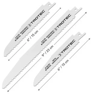 TROTEC Zestaw brzeszczotów do piły szablastej drewno/metal, 5-częściowy - Brzeszczoty - miniaturka - grafika 4