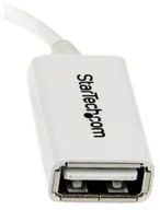 Kable USB - StarTech com com 5in White Micro USB to USB OTG Host Adapter M/F - USB adapter - 12.7 cm UUSBOTGW - miniaturka - grafika 1