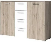 Komody - Helvetia Komoda BETA 26 Dąb san remo jasny + biały 22AE1626 - miniaturka - grafika 1