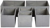 Kosmetyczki, organizery i kuferki - AmazonBasics Amazonbasics Organizer Do Szuflad Na Ubrania, Poliester, 6 Sztuk AQ-NON1011 - miniaturka - grafika 1