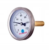 Akcesoria grzewcze - Diamond termometr tarczowy tylny 43mm 1/4 120 - miniaturka - grafika 1