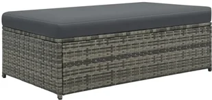 vidaXL 2-cz zestaw wypoczynkowy do ogrodu poduszki rattan PE szary 44483 - Sofy ogrodowe - miniaturka - grafika 9