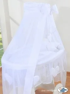 My Sweet Baby Kosz Mojżesza z baldachimem Deluxe- Amelie biały - Łóżeczka i kojce My Sweet Baby Kosz Mojżesza z baldachimem Deluxe- Amelie biały - Łóżeczka i kojce - miniaturka - grafika 3