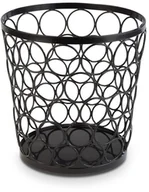 Wyposażenie lokali gastronomicznych - APS Koszyk okrągły metalowy 210 mm, czarny | 15326 15326 - miniaturka - grafika 1