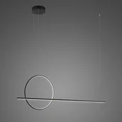 Lampy sufitowe - Altavola Design Lampa wisząca Nowoczesna lampa sufitowa LED czarna Altavola Linea No.2 okręgi LED LA087/PX100_40_4k_black_dimm LA087/PX100_40_4k_black_dimm - miniaturka - grafika 1