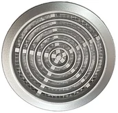 Kratki wentylacyjne - Parkanex Wentylacyjna Okrągła Tworzywo Fi 80 Satyna - miniaturka - grafika 1
