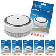 Czujniki czadu, dymu, gazu - Nemaxx czujnik dymu M1-Mini na baterie litowe typu DC3V, wg norm DIN EN14604, srebrny, biały, złoty - miniaturka - grafika 1