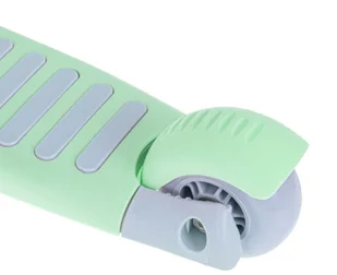 Hulajnoga trójkołowa z siedziskiem balansowa miętowo szara LED KX6625 - Hulajnogi - miniaturka - grafika 9