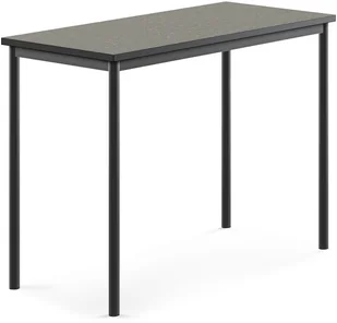 AJ Produkty Stół SONITUS, 1200x600x900 mm, ciemno szare linoleum, antracyt - Meble do szkół i przedszkoli AJ Produkty Stół SONITUS, 1200x600x900 mm, ciemno szare linoleum, antracyt - Meble do szkół i przedszkoli - miniaturka - grafika 1