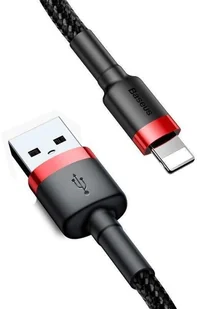 Baseus Kabel Lightning USB Cafule 2,4A 0.5m czarno-czerwony) 10691X1 - Adaptery i przejściówki - miniaturka - grafika 10