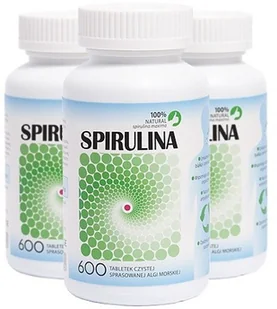XINHUA Spirulina 600 tabl.150g - 3 opak.(ZESTAW) - Spalacze tłuszczu - miniaturka - grafika 2