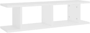 VidaXL Lumarko Półki ścienne, 2 szt., białe, 78x18x20 cm, płyta wiórowa 807187 VidaXL - Półki do salonu - miniaturka - grafika 5
