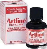 Markery do tablic - Toma Tusz do markerów WHITEBOARD 20ml czarny AR-050 Artline - miniaturka - grafika 1