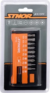 Sthor ZESTAW KOŃCÓWEK ŚRUBOKRĘTOWYCH 10SZT 65705 65705 - Akcesoria do elektronarzędzi - miniaturka - grafika 4