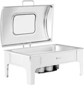 Inne urządzenia gastronomiczne - Royal Catering Podgrzewacz do potraw GN 1/1 8,5 l 2 pojemniki na pastę okienko RCCD-RT13_9L - miniaturka - grafika 1