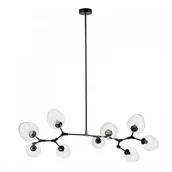 Lampy sufitowe - Step Into Design Lampa wisząca Modern Orchid 9 transparentno - czarna ST-1232-9 TRANSPARENT - miniaturka - grafika 1