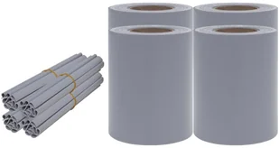 vidaxl Osłony na ogrodzenie, 4 szt., PVC, 35x0,19 m, jasnoszare, mat! 147872 - Ogrodzenia - miniaturka - grafika 2