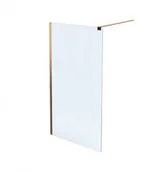 Kabiny prysznicowe - Massi WALK IN FIX GOLD 130x195 MSKP-FA1021-130-G - miniaturka - grafika 1