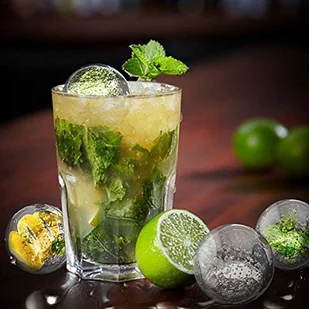 Kinghoff Alpenburg Lumarko Forma silikonowa na 4 kule lodowe do drinków napojów HT-6518 - Pozostałe akcesoria kuchenne - miniaturka - grafika 10